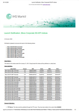 Launch Notification iBoxx Corporate SD KPI 2020 10